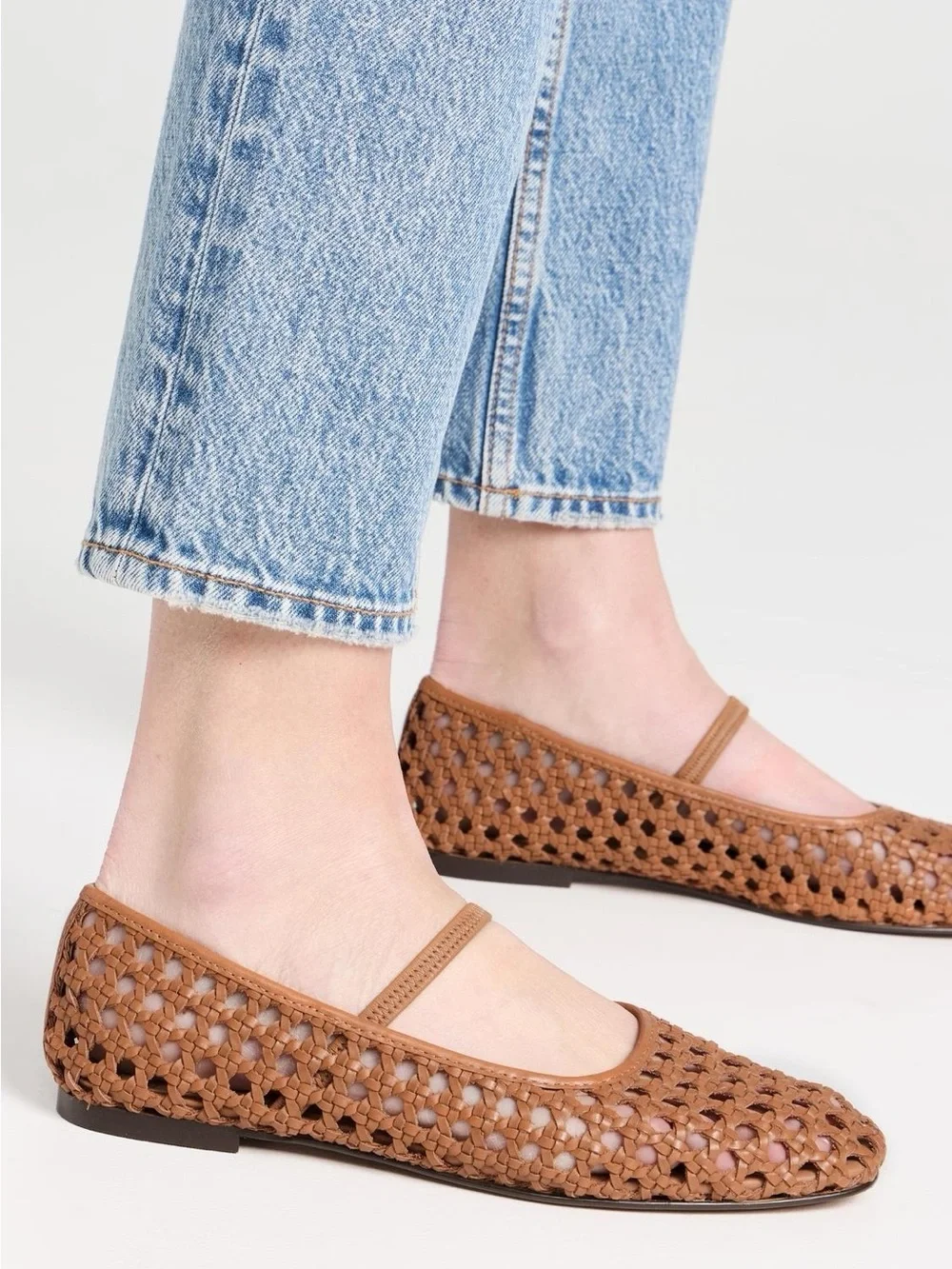 Madewell Woven Leather Flats - Picture 2 of 5